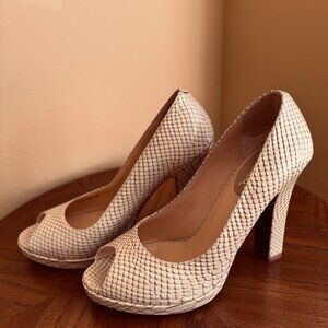 Cole Haan Gold Tanya Python Print Pumps Size 8